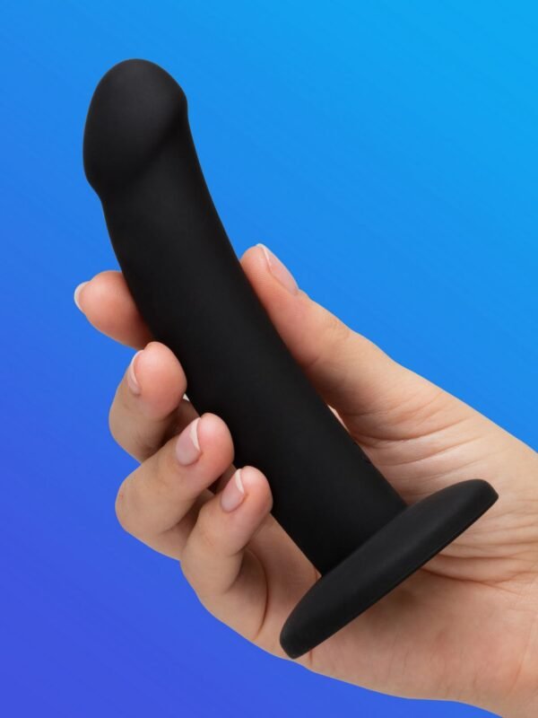 Curved Silicone Suction Cup Dildo 5.5 Inch - 图片 2