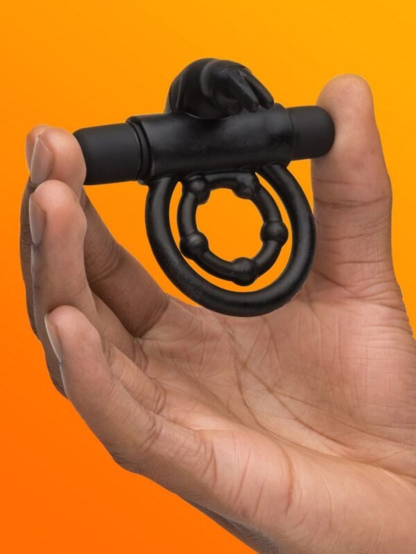 Bionic Bullet 5 Function Vibrating Rabbit Cock Ring - 图片 2