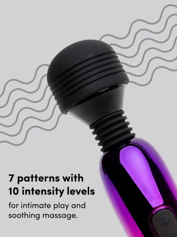 Deluxe Rechargeable Mini Metallic Massage Wand Vibrator - 图片 3