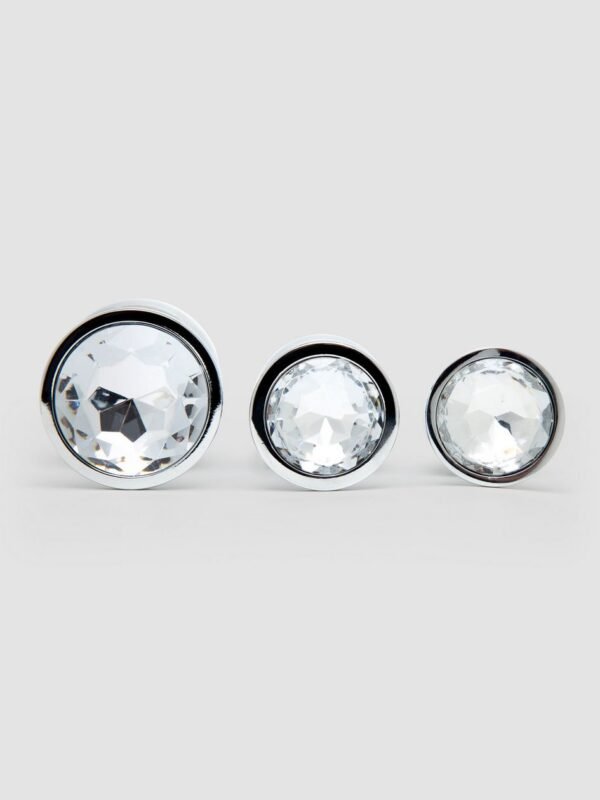 Jeweled Metal Butt Plug Set (3 Piece) - 图片 3