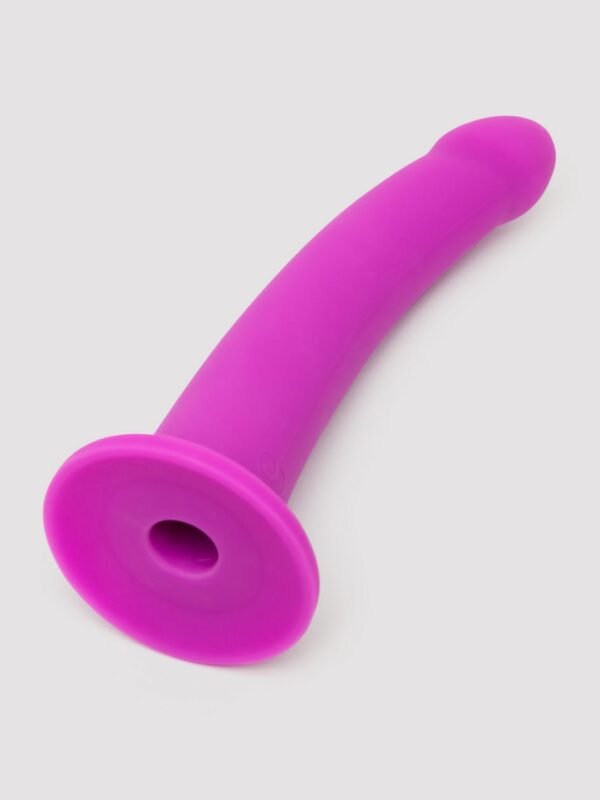 Curved Silicone Suction Cup Dildo 7 Inch - 图片 4