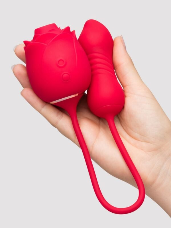 Power Petal 2-in-1 Clitoral Suction Stimulator with Thrusting Egg Vibrator - 图片 5