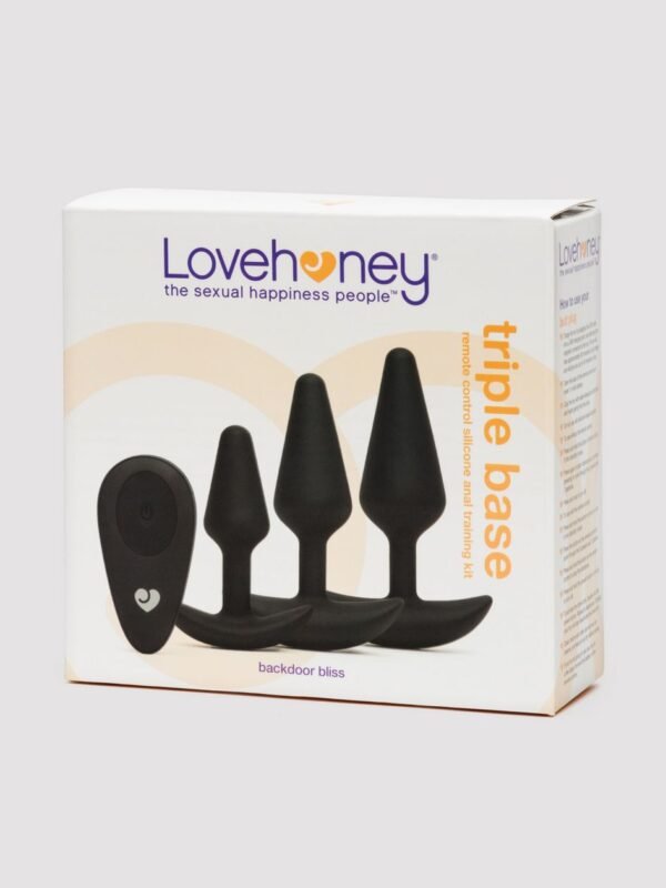 Triple Base Remote Control Rechargeable Anal Training Kit (3pc) - 图片 5