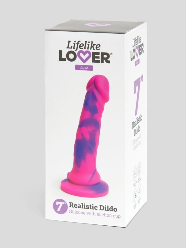 Lifelike Lover Luxe Realistic Multicoloured Silicone Dildo 7 Inch - 图片 6