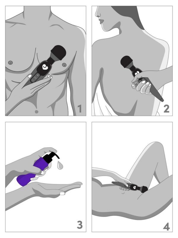 Deluxe Rechargeable Mini Massage Wand Vibrator - 图片 7