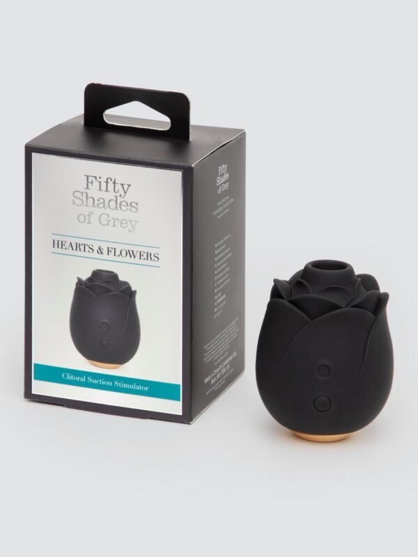 Fifty Shades of Grey Black Rose Silicone Clitoral Suction Stimulator - 图片 7
