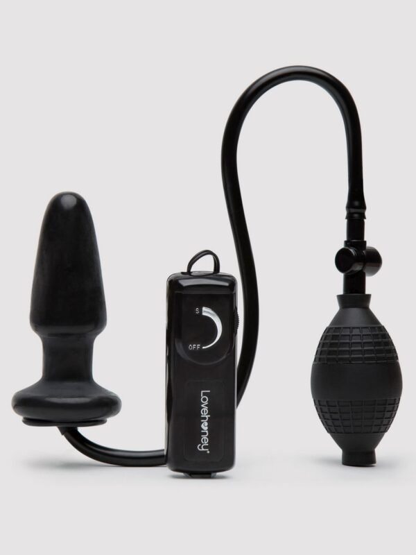 Vibrating Inflatable Butt Plug 4.5 Inch