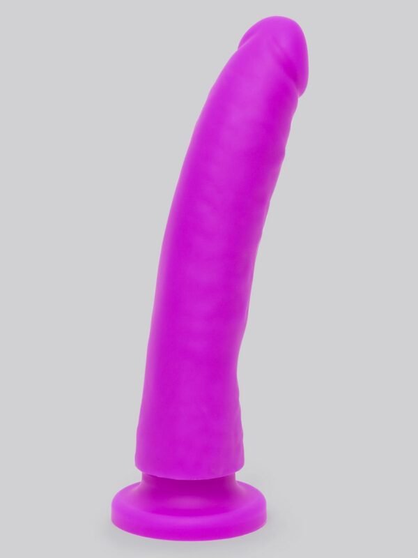 Realistic Slimline Silicone Suction Cup Dildo 8 Inch