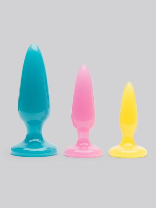 Firefly Glow-in-the-Dark Rainbow Butt Plug Trainer Kit (3 Piece)