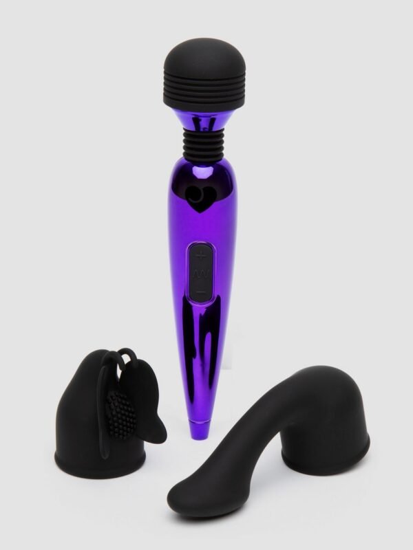 Purple Power Mini Massage Wand Vibrator Kit (4 Piece)