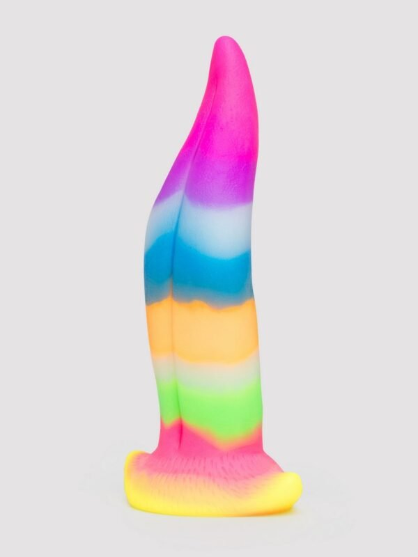 Fantasy Unicorn Kiss Tongue Glow-In-The-Dark Silicone Dildo