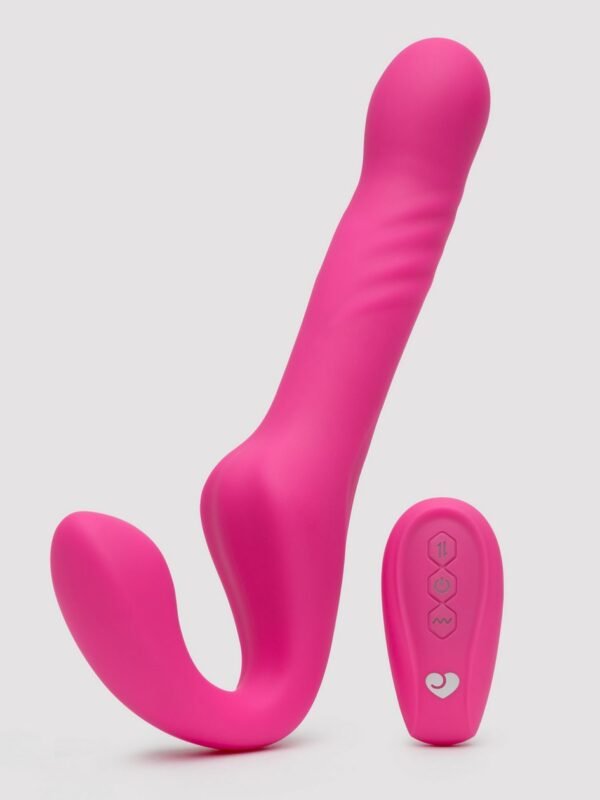 Double Vision Remote Control Thrusting Strapless Strap-on