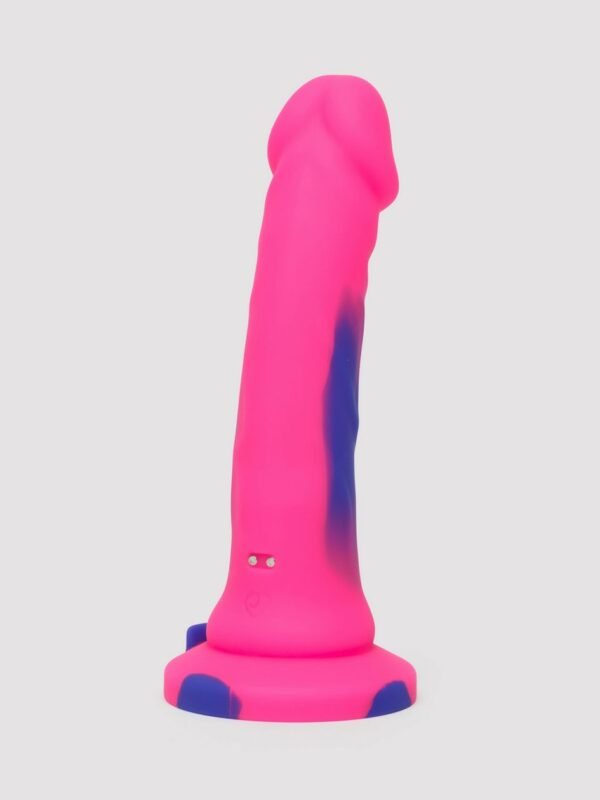 Lifelike Lover Luxe Realistic Multicoloured Silicone Vibrating Dildo 7 Inch