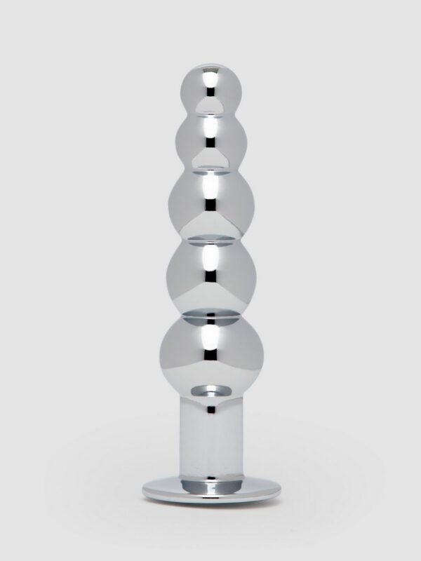 Power Jewel Beaded Aluminum Jeweled Butt Plug 5 inch - 图片 2