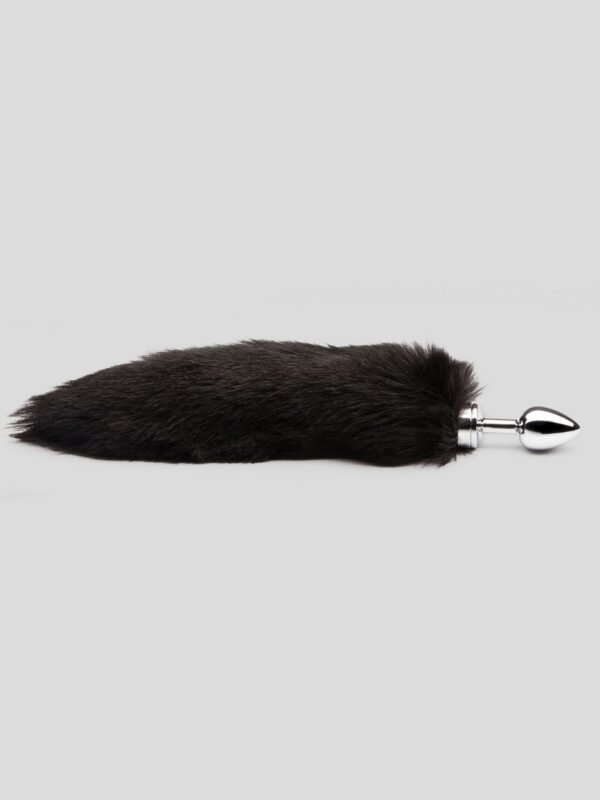 DOMINIX Deluxe Stainless Steel Medium Faux Fur Animal Tail Butt Plug - 图片 2