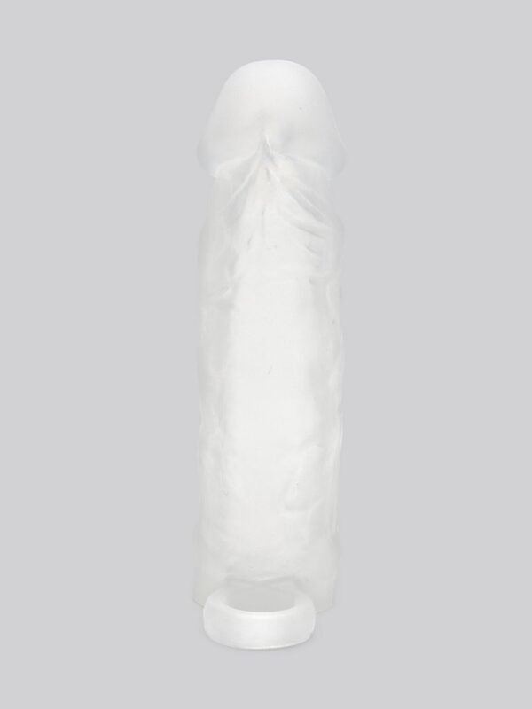Mega Mighty 1 Extra Inch Silicone Penis Extender Clear - 图片 2