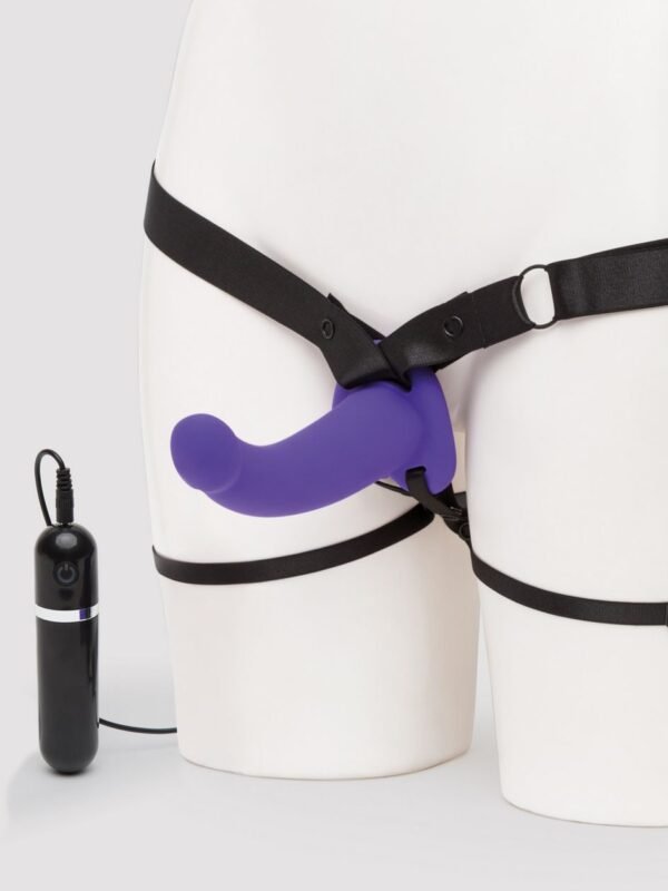 Double Duty Vibrating Double-Ended Strap-On Dildo - 图片 2