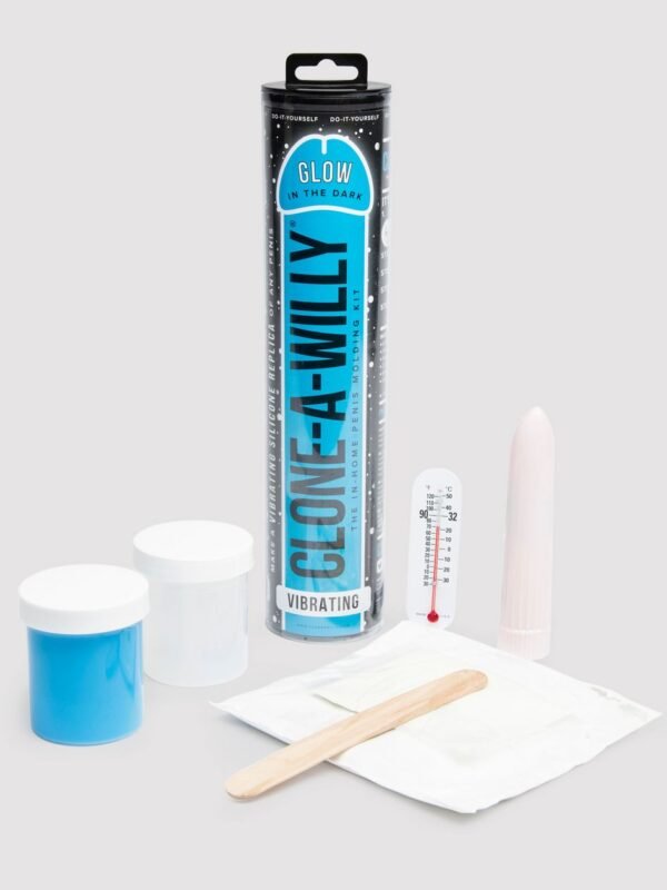 Clone-A-Willy Glow In The Dark Vibrator Molding Kit Blue - 图片 2