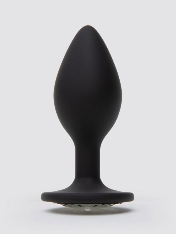 Jewelled Silicone Medium Butt Plug 3.5 Inch - 图片 2