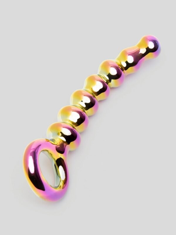 Sensual Glass Iridescent Anal Beads - 图片 3