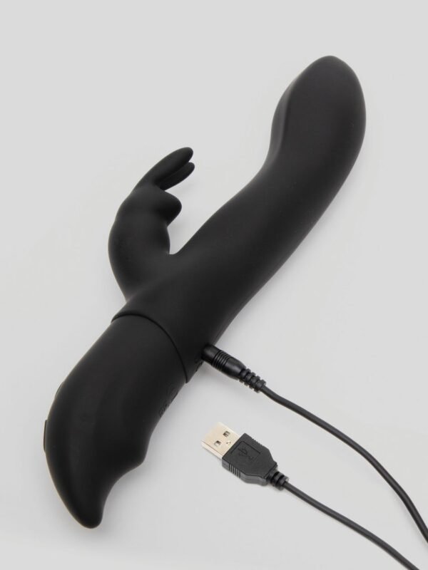 Bigs Bunny Girthy Rechargeable Rabbit Vibrator - Black - 图片 3