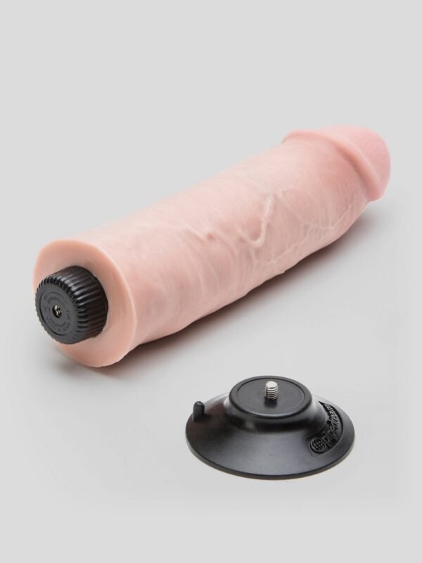 King Cock Ultra Realistic Girthy Suction Cup Dildo Vibrator 10 Inch - 图片 3