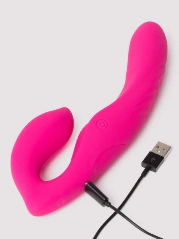 Double Down Rechargeable Remote Control Vibrating Strapless Strap-On - - 图片 3