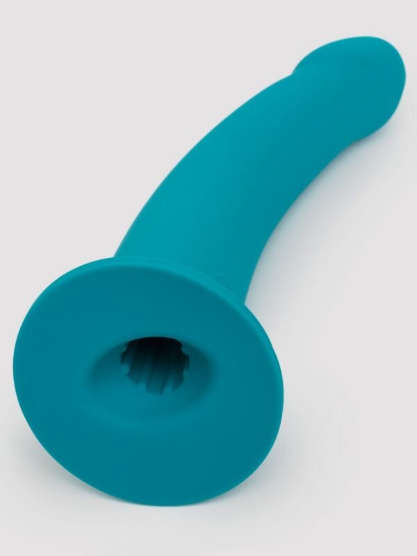 Curved Silicone Suction Cup Dildo 8 Inch - 图片 3