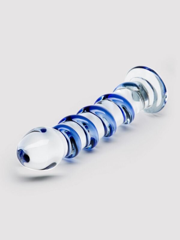 Icicles No 5 Sapphire Spiral Glass Dildo 7 Inch - 图片 3