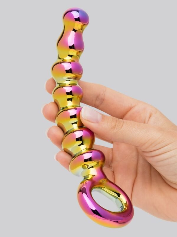 Sensual Glass Iridescent Anal Beads - 图片 4