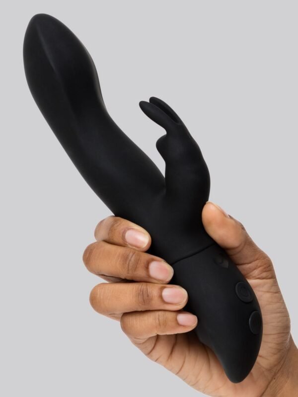 Bigs Bunny Girthy Rechargeable Rabbit Vibrator - Black - 图片 4