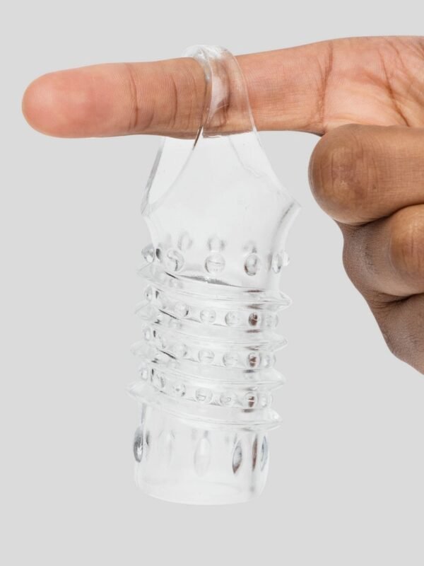 Bumpy Ride Textured Penis Sleeve with Ball Loop - 图片 4