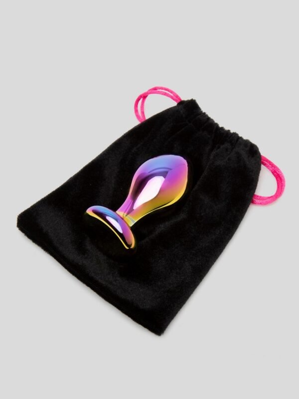 Sensual Glass Small Iridescent Butt Plug 3 Inch - 图片 4