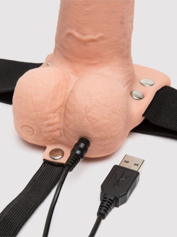 Fetish Fantasy Hollow 10 Function Vibrating Strap-On 7 Inch - 图片 4