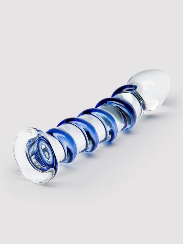Icicles No 5 Sapphire Spiral Glass Dildo 7 Inch - 图片 4