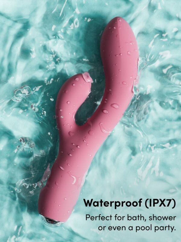 Silicone G-Spot Dual Vibrating Massager - 图片 4