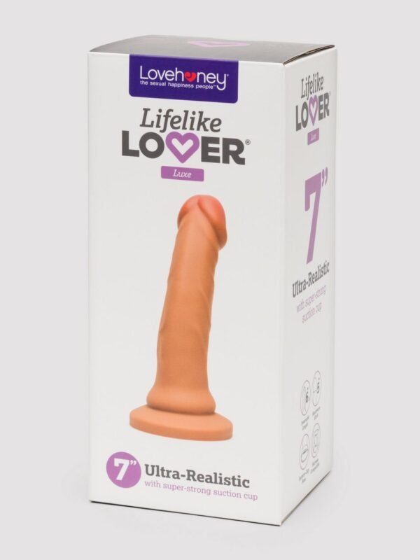 Lifelike Lover Luxe Realistic Silicone Dildo 7 Inch - Flesh Tan - 图片 5