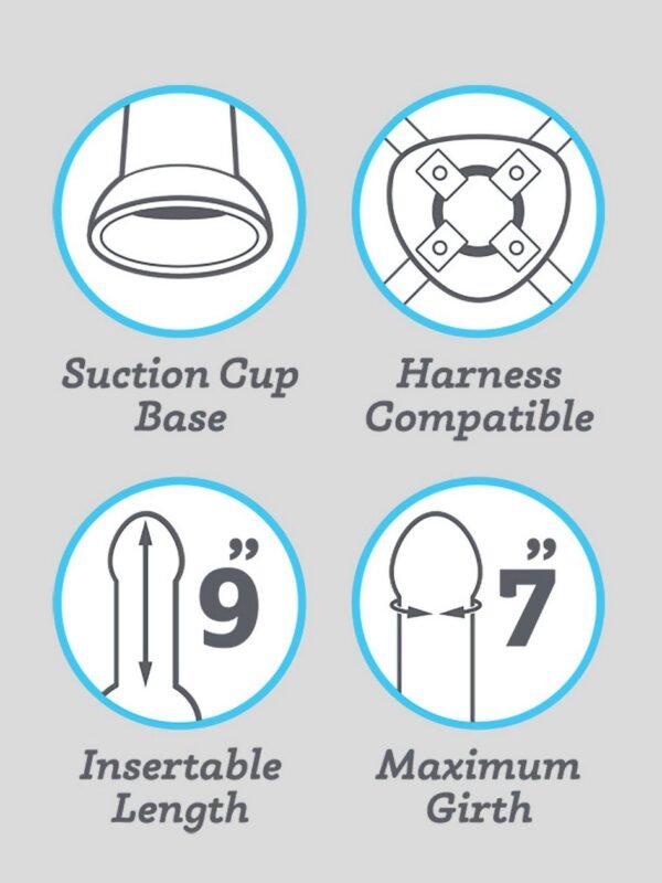 Lifelike Lover Ultra Realistic Ballsy Dildo 9.5 Inch - 图片 5