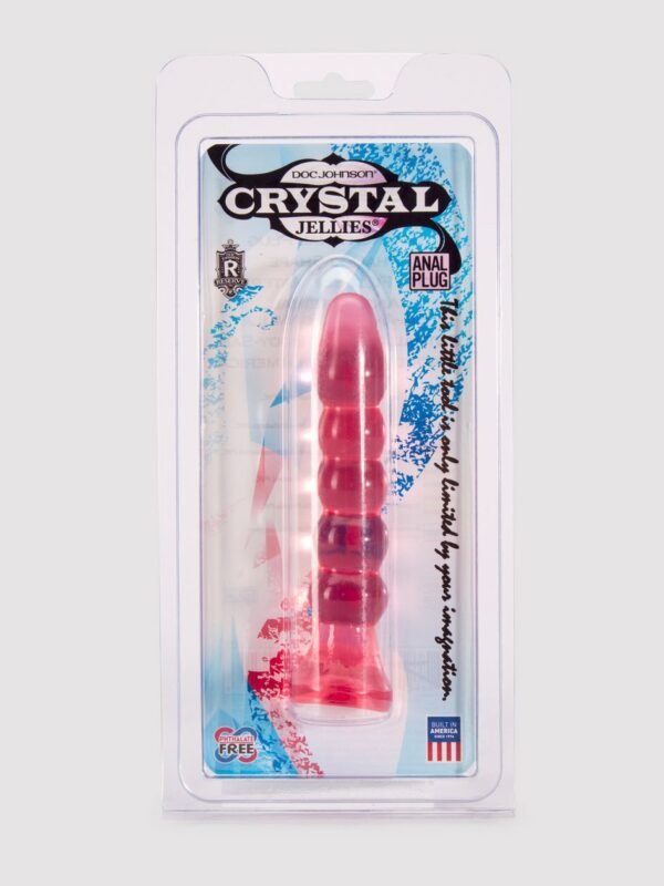 Doc Johnson Crystal Jellies Ribbed Anal Starter Dildo 5 Inch - 图片 5