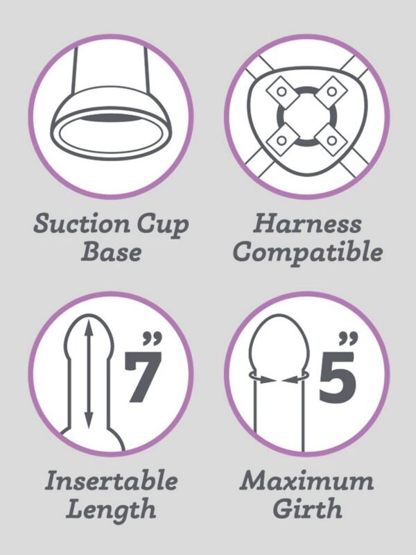 Lifelike Lover Luxe Silicone Realistic Dildo 8 Inch - 图片 5
