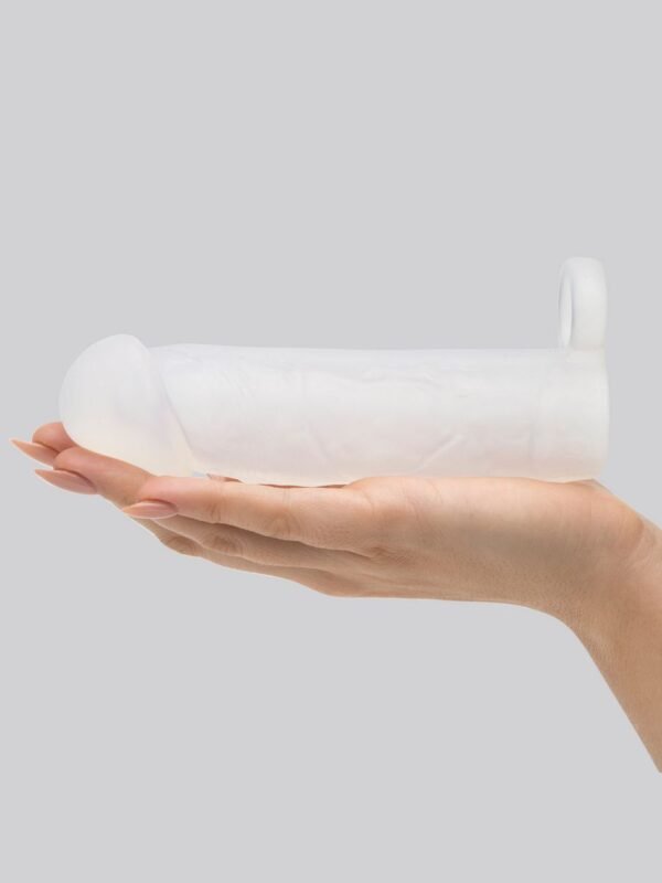 Mega Mighty 1 Extra Inch Silicone Penis Extender Clear - 图片 5