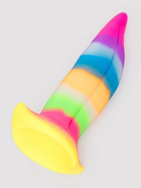 Fantasy Unicorn Kiss Tongue Glow-In-The-Dark Silicone Dildo - 图片 5
