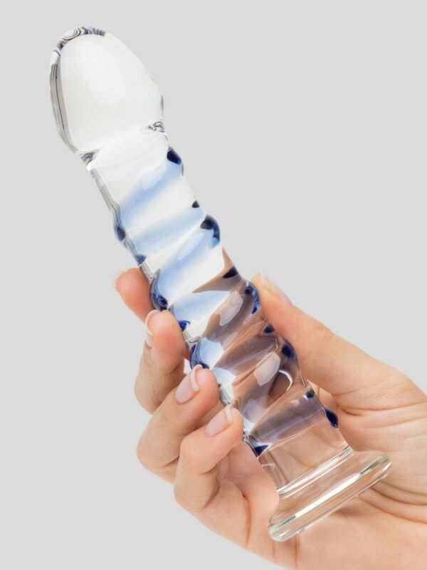 Icicles No 5 Sapphire Spiral Glass Dildo 7 Inch - 图片 5