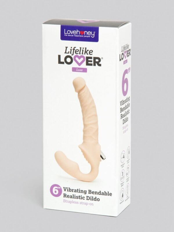 Lifelike Lover Luxe Posable Realistic Vibrating Strapless Strap-On - 图片 6
