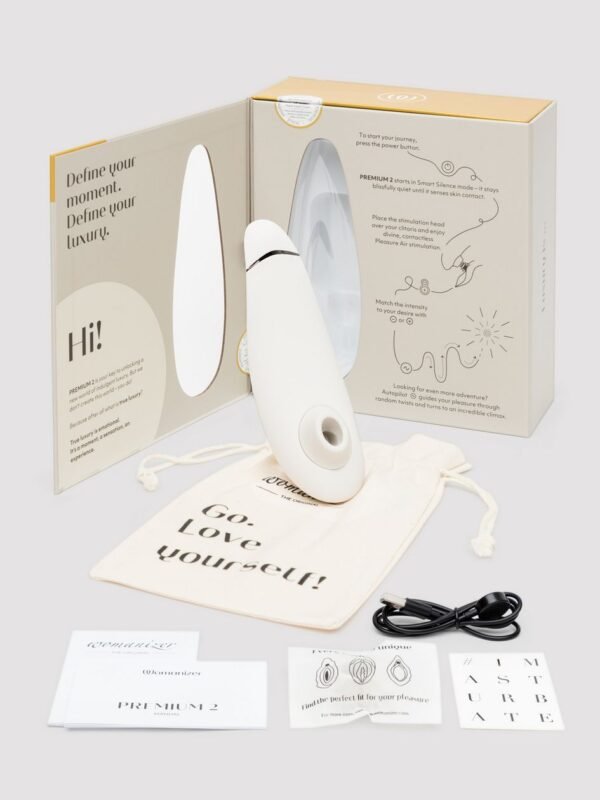 Womanizer Premium 2 Rechargeable Smart Silence Clitoral Suction Stimulator - 图片 6