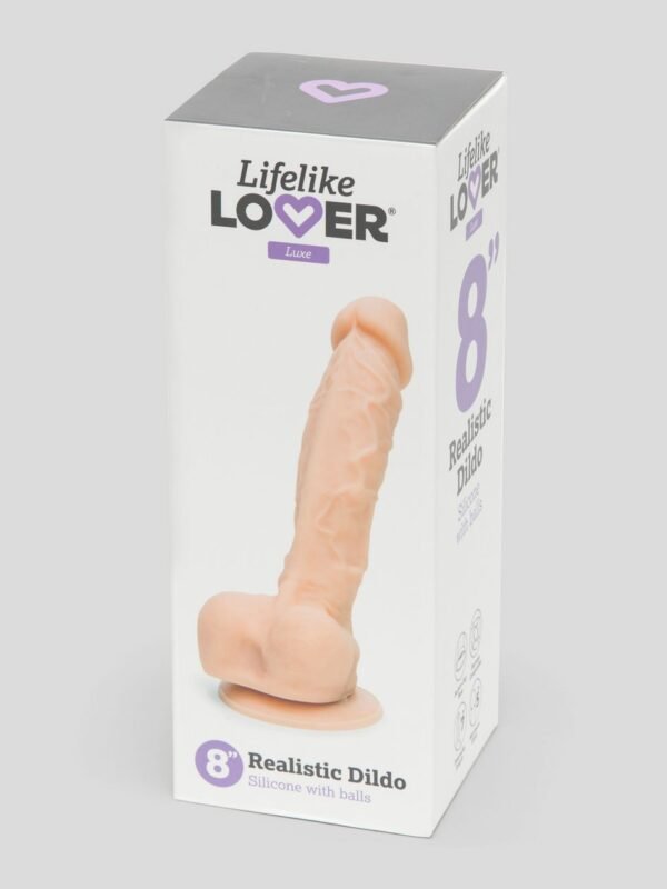 Lifelike Lover Luxe Silicone Realistic Dildo 8 Inch - 图片 6