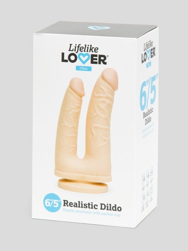 Lifelike Lover Ultra Realistic Double Penetrator Suction Cup Dildo 6 Inch - 图片 6