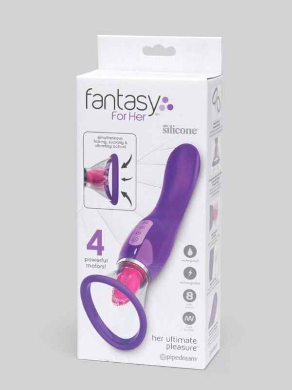 Fantasy for Her Vibrating Pussy Pump and Tongue Vibrator Kit - 图片 6