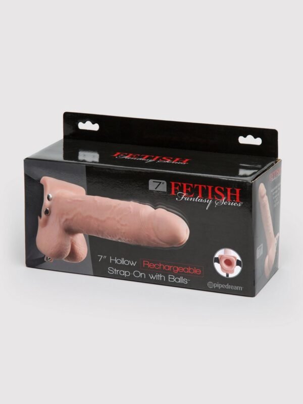 Fetish Fantasy Hollow 10 Function Vibrating Strap-On 7 Inch - 图片 6