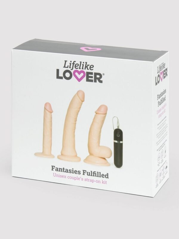 Lifelike Lover Realistic Pleasures Strap-On Dildo Kit (8 Piece) - 图片 6